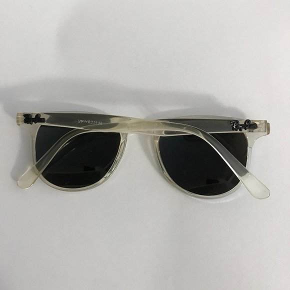 Ray-Ban Sunglasses RB4147 Clear Frame, Blue Mirror - Picture 3 of 6